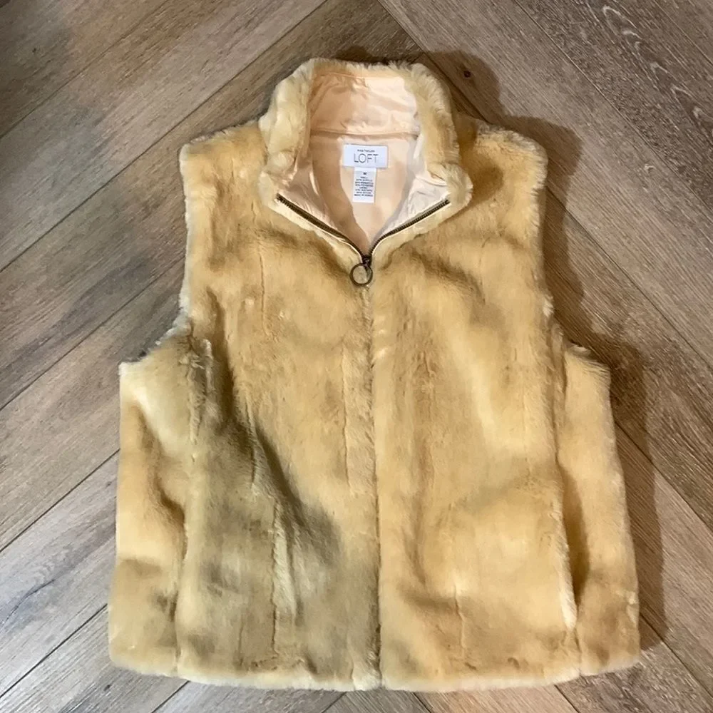 LOFT Faux Fur Vest
